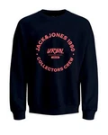 Jack & Jones Sweatshirt JJSIMON SWEAT CREW NECK Dunkelblau/Blau