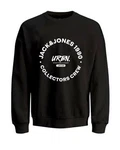 Jack & Jones Sweatshirt JJSIMON SWEAT CREW NECK Schwarz