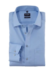 OLYMP Businesshemd Luxor modern fit Blau/Hellblau/Dunkelblau