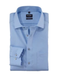 OLYMP Businesshemd Luxor modern fit Blau/Hellblau/Dunkelblau