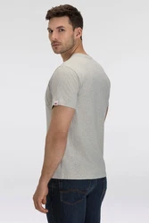 Replay T-Shirt mit Brusttasche Grau/Khaki/Braun/Beige/Hellgrau