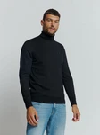 NO EXCESS Rollkragenpullover Strickpullover Schwarz