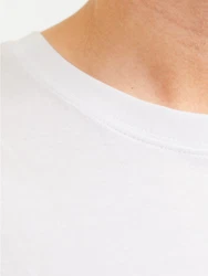 Jack & Jones T-Shirt JORANATOMY SKULL TEE SS CREW NECK Weiß/Creme/Schwarz