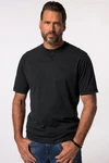 JP1880 T-Shirt Halbarm Vintage-Look Stickerei Schwarz