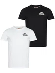 Lonsdale T-Shirt BLAIRMORE Weiß/Lila/Schwarz/Beige