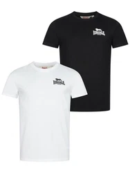 Lonsdale T-Shirt BLAIRMORE Weiß/Lila/Schwarz/Beige
