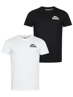 Lonsdale T-Shirt BLAIRMORE Weiß/Lila/Schwarz/Beige