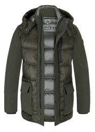 Steppjacke MSHunter mit abnehmbarer Kapuze und funktionale Eigenschaften