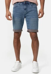 Indicode Jeansshorts INZalento Hellblau/Blau/Grau