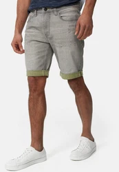 Indicode Jeansshorts INZalento Khaki/Dunkelgrün/Grün