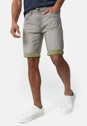 Indicode Jeansshorts INZalento Khaki/Dunkelgrün/Grün