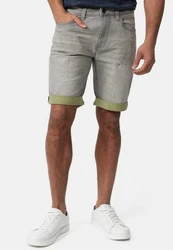 Indicode Jeansshorts INZalento Khaki/Dunkelgrün/Grün