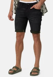 Indicode Jeansshorts INZalento Schwarz/Dunkelgrün/Khaki/Grün/Braun