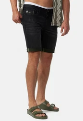 Indicode Jeansshorts INZalento Schwarz/Dunkelgrün/Khaki/Grün/Braun