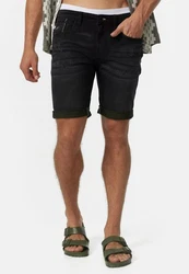 Indicode Jeansshorts INZalento Schwarz/Dunkelgrün/Khaki/Grün/Braun