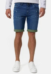 Indicode Jeansshorts INZalento Blau/Türkis/Dunkelblau