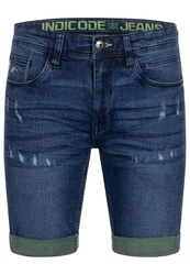 Indicode Jeansshorts INZalento Blau/Türkis/Dunkelblau