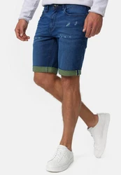 Indicode Jeansshorts INZalento Blau/Türkis/Dunkelblau