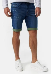 Indicode Jeansshorts INZalento Blau/Türkis/Dunkelblau