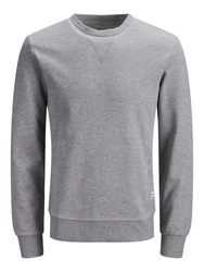 JACK & JONES Herren JJEBASIC Sweat Crew Neck NOOS 12181903 Grau/Hellgrau/Dunkelgrau
