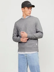 JACK & JONES Herren JJEBASIC Sweat Crew Neck NOOS 12181903 Grau/Hellgrau/Dunkelgrau