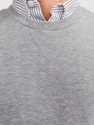 JACK & JONES Herren JJEBASIC Sweat Crew Neck NOOS 12181903 Grau/Hellgrau/Dunkelgrau