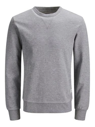 JACK & JONES Herren JJEBASIC Sweat Crew Neck NOOS 12181903 Grau/Hellgrau/Dunkelgrau