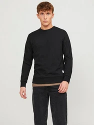 JACK & JONES Herren JJEBASIC Sweat Crew Neck NOOS 12181903 Schwarz