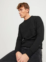 JACK & JONES Herren JJEBASIC Sweat Crew Neck NOOS 12181903 Schwarz