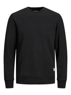 JACK & JONES Herren JJEBASIC Sweat Crew Neck NOOS 12181903 Schwarz