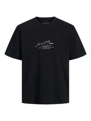 ONLY T-Shirt Schwarz/Dunkelblau/Hellblau
