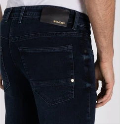 MAC 5-Pocket Hose Arne Dunkelblau/Lila/Blau