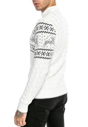 RedBridge Strickpullover Stilvoll und warm Hochwertiges Verarbeitung Weiß/Schwarz/Creme