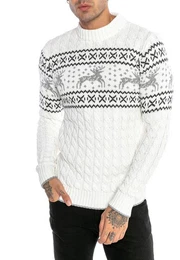Strickpullover mit winterlichem Norwegermuster Stilvoll und warm Hochwertiges Verarbeitung