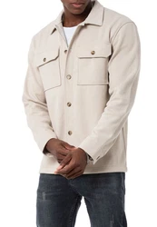 RedBridge Hemdjacke Herren Wide Cut Khaki/Beige/Braun