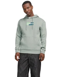 Jack & Jones Hoodie JJECORP GRAPHIC SWEAT HOOD Grün/Rosa