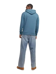 Jack & Jones Hoodie JJECORP GRAPHIC SWEAT HOOD Blau/Grau/Hellblau