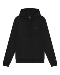 Lyle & Scott Hoodie Embroidered Schwarz/Gelb