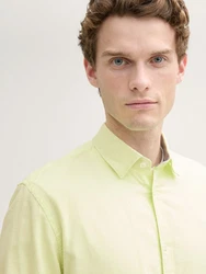 TOM TAILOR Hemd mit Logo-Stickerei Gelb/Grün/Neonfarben/Hellgrün