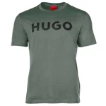 HUGO T-Shirt Dulivio pastellgrn/schwarz