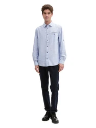 TOM TAILOR Hemd Hellblau/Grau/Blau/Dunkelblau