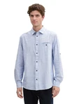 TOM TAILOR Hemd Hellblau/Grau/Blau/Dunkelblau