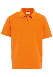 Poloshirt Kurzarm Poloshirt im tonalen Streifenmuster