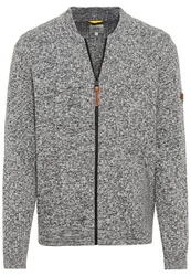 camel active Strickjacke Hellgrau/Grau/Dunkelgrau