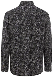 camel active Langarmhemd Button-Down Schwarz/Braun