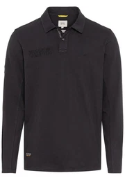 Poloshirt Langarm-Poloshirt aus reiner Baumwolle