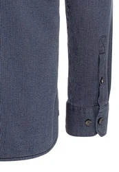 camel active Langarmhemd Kentkragen Indigo Dunkelblau/Blau/Hellblau/Grau
