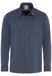camel active Langarmhemd Kentkragen Indigo Dunkelblau/Blau/Hellblau/Grau