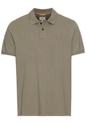 camel active Poloshirt Khaki/Dunkelgrün/Grau