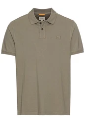 camel active Poloshirt Khaki/Dunkelgrün/Grau